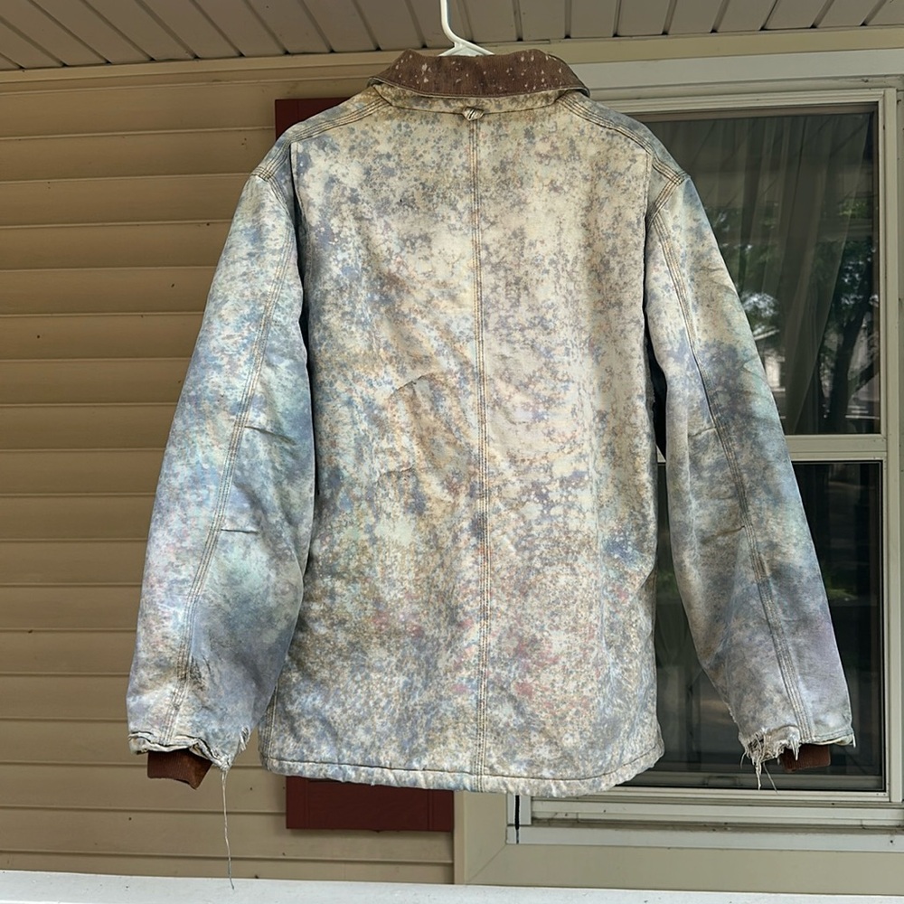 Vintage Carhart Chore Barn Coat, Lining INSULATED!, bleach dyed Men’s Large - Picture 8 of 8